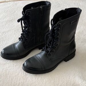 Harley-Davidson Black Distressed Moto Boots